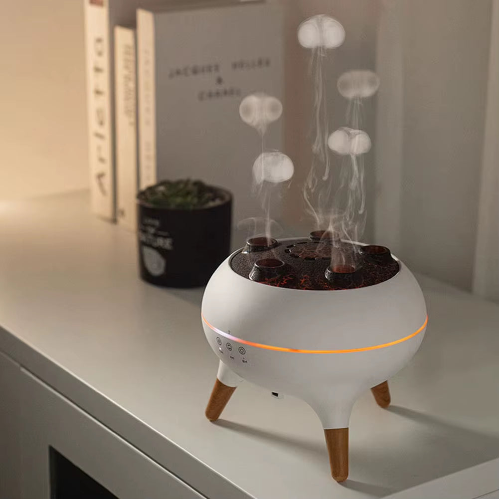 Dynamic Jellyfish Air Humidifier with Colorful Night Lights Cool Mist Humidifier Air Diffuser Humidifier for Home Office Bedroom