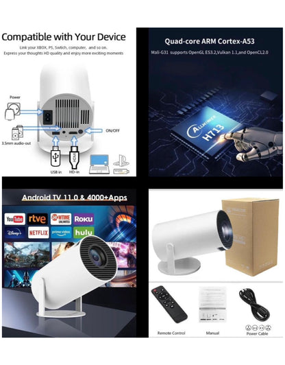4k Ultra Hd Projector with Remote